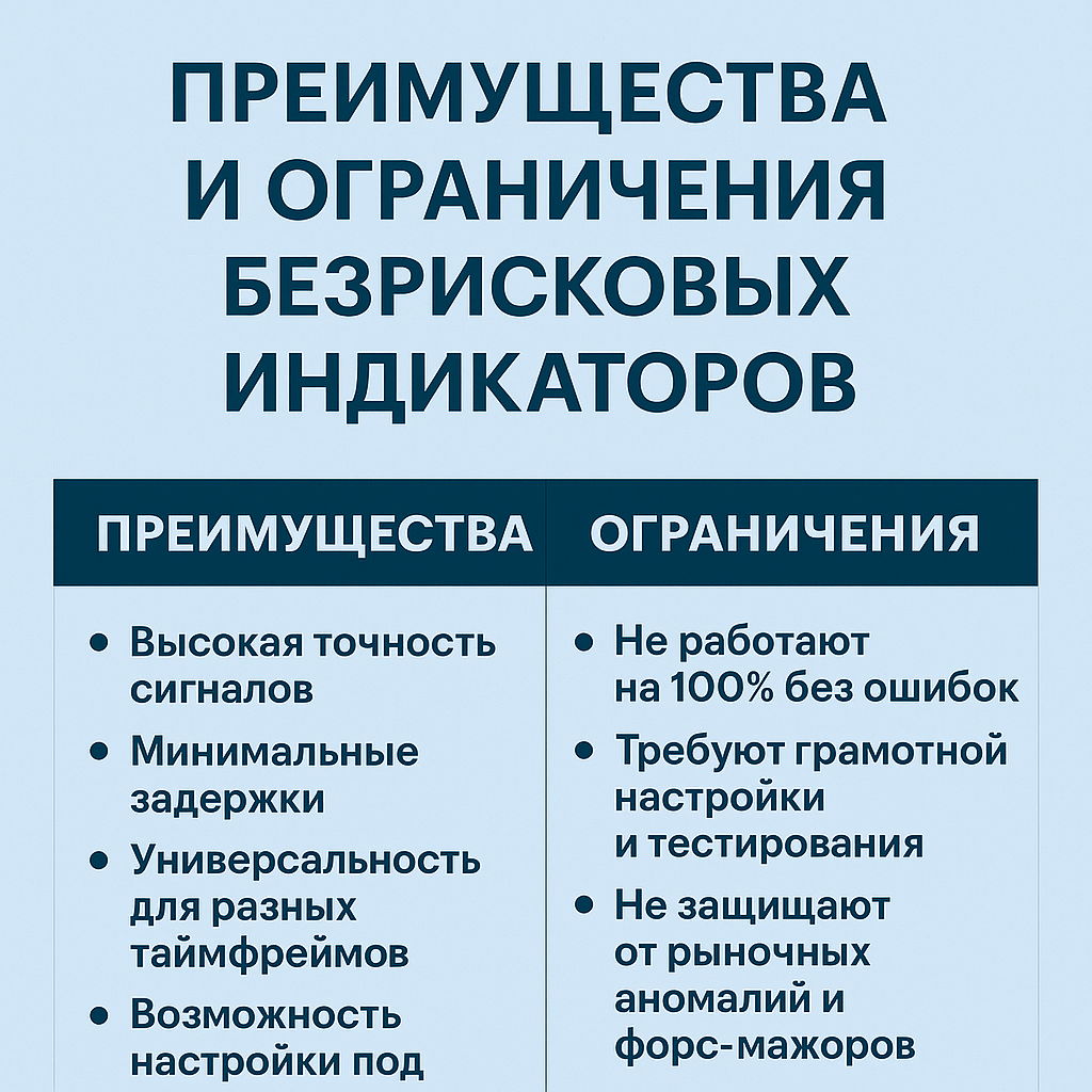 Преимущества и ограничения безрисковых индикаторов Форекс