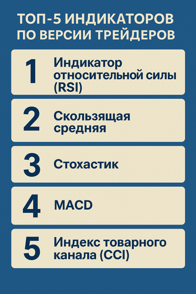 Топ-5 индикаторов по версии трейдеров — список