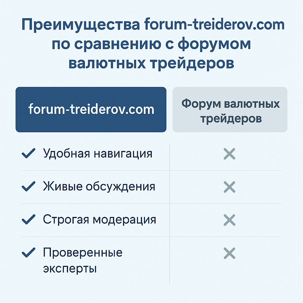 Преимущества forum-treiderov.com по сравнению с форумом валютных трейдеров