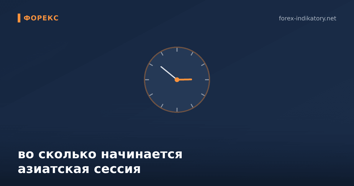 Во сколько начинается азиатская сессия