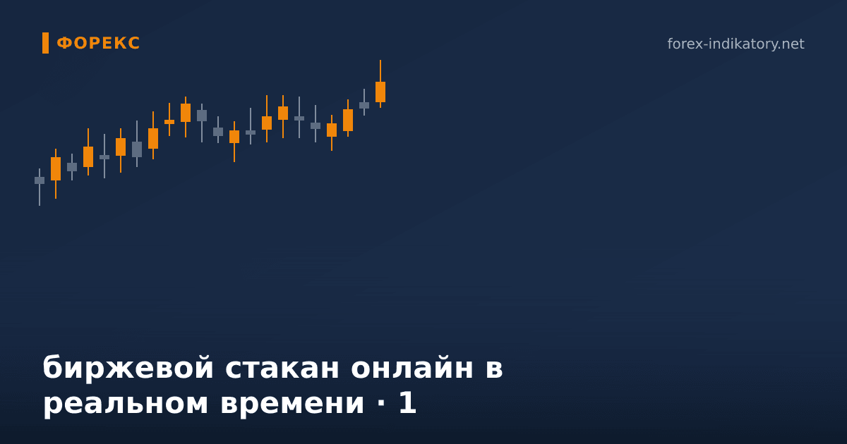 Биржевой стакан онлайн в реальном времени — иллюстрация по теме статьи