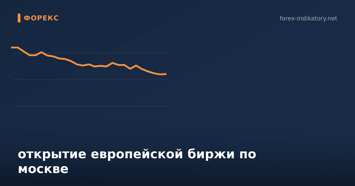 Открытие европейской биржи по москве: полный разбор