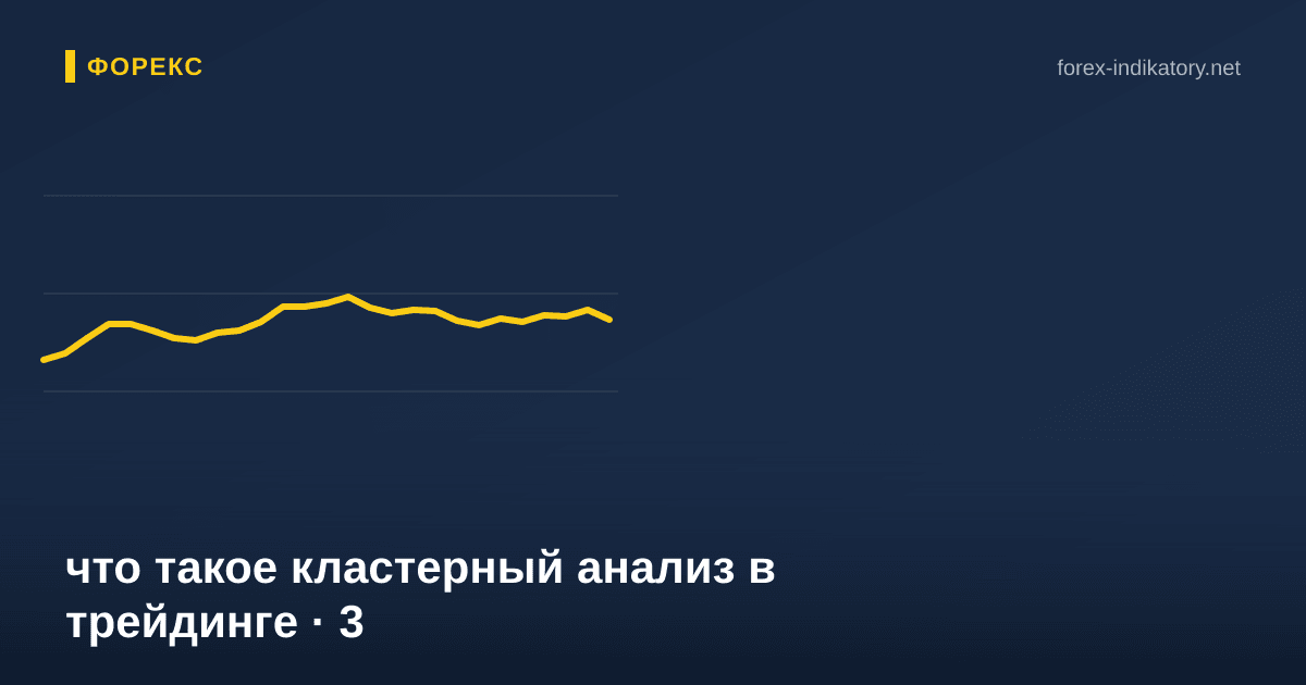 Что такое кластерный анализ в трейдинге — иллюстрация по теме статьи