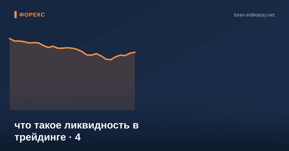 Что такое ликвидность в трейдинге — иллюстрация по теме статьи