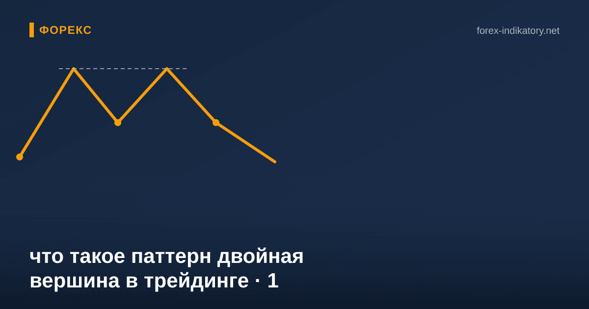 Что такое паттерн двойная вершина в трейдинге — иллюстрация по теме статьи