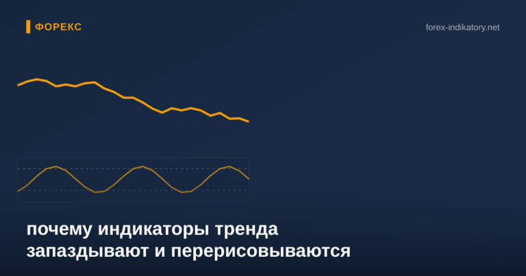Почему индикаторы тренда запаздывают и перерисовываются - иллюстрация по теме статьи